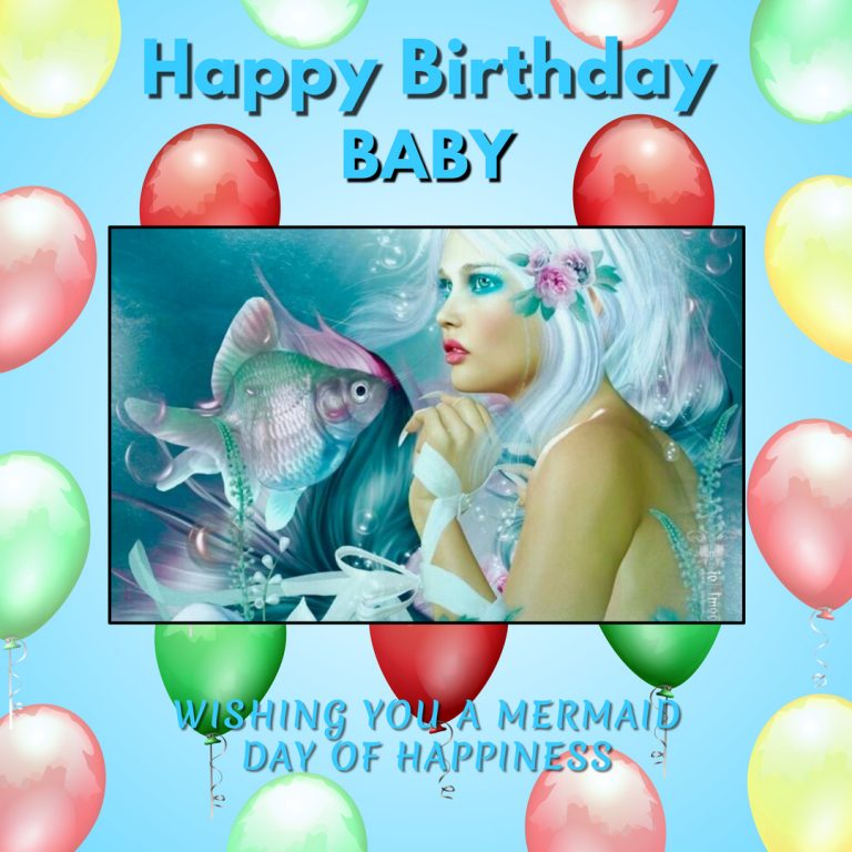 Happy Birthday Mermaid Cards
