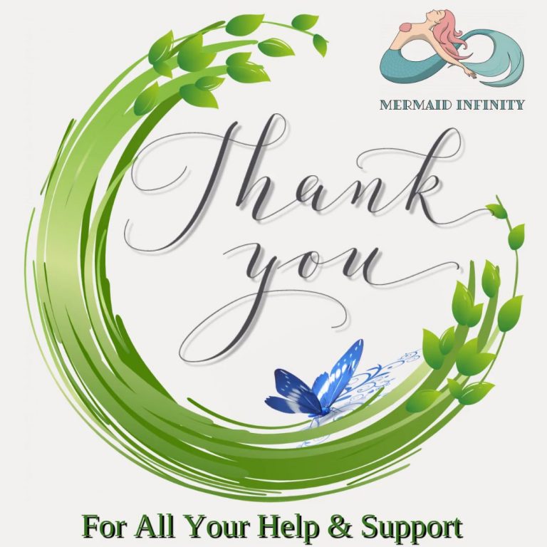 Free Mermaid and Merman Thank You Cards