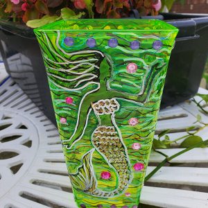 plastic mermaid vase